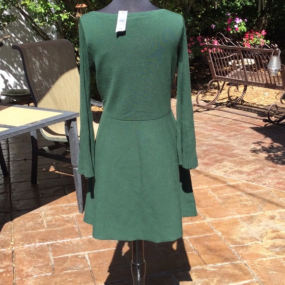 NWT Ann Taylor green sweater dress MP - Picture 4 of 9